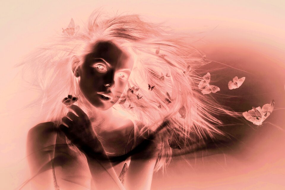 Woman darkness model