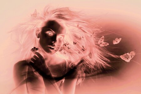 Woman darkness model