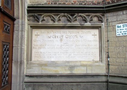 Inscriptie Geert Groote, Broederenkerk