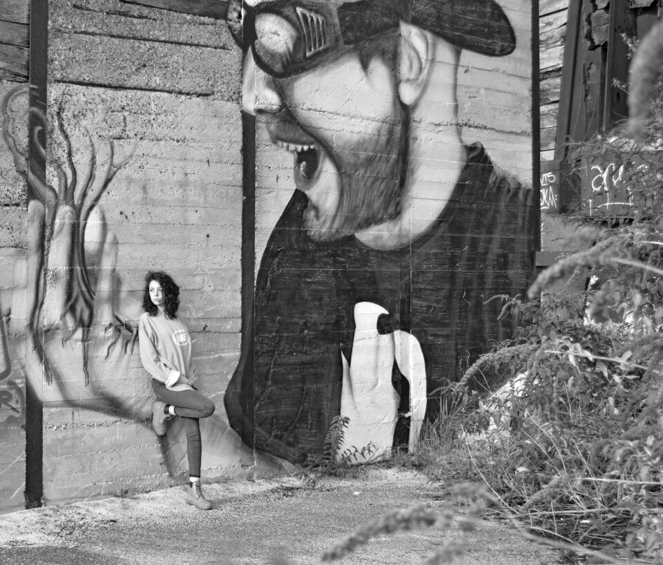 Leaning wall wall art