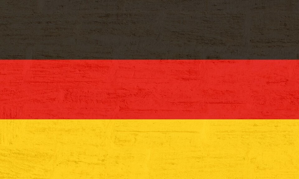 National colours black red gold german