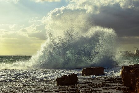 Water sea rocky