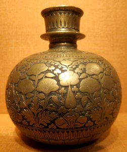 Huqqah bowl, northern India, late 17th century, brass, HAA photo