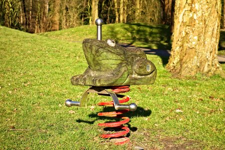 Spring playground playground equipment