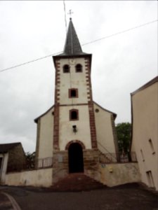 Hertzing (Moselle) église extérieur