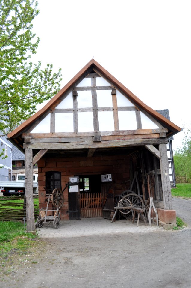 Hessenpark, Stellmacherwerkstatt aus Münchhausen