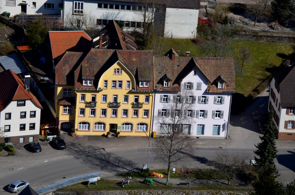 Hornberg, Werderstraße 7 und 9 von der Burg
