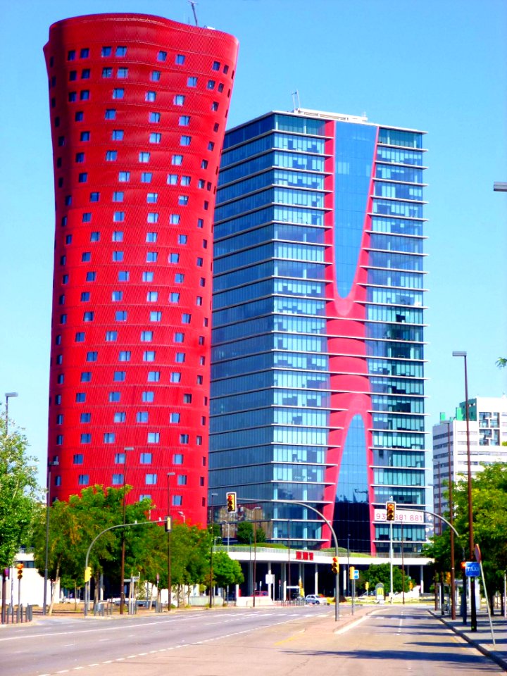 Hospitalet de Llobregat - Plaza de Europa, Torres de Toyo Ito (Torres Porta Fira), Hotel Porta Fira y Torre Realia BCN 15