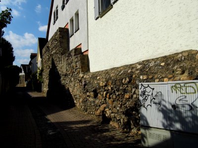Hofheim, Mauergasse, Stadtmauerreste (1)