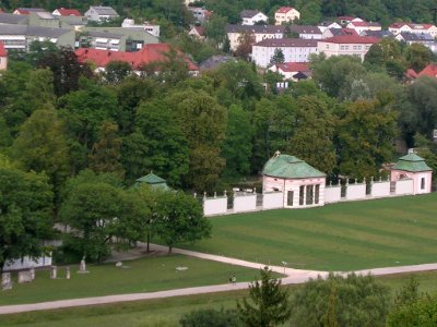 Hofgarten Eichstätt -Blick von Parkhausstr