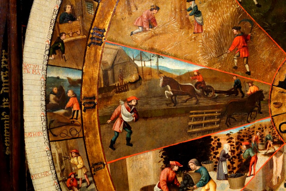 Hour and Calendar Dial, Brabant, c. 1500, view 2 - Museum M - Leuven, Belgium - DSC05132