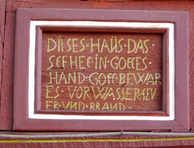 Hofheim, Langgasse 12, Tafel