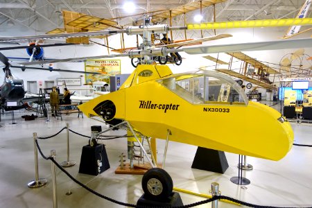 Hiller XH-44 helicopter, reproduction, view 1 - Hiller Aviation Museum - San Carlos, California - DSC03168