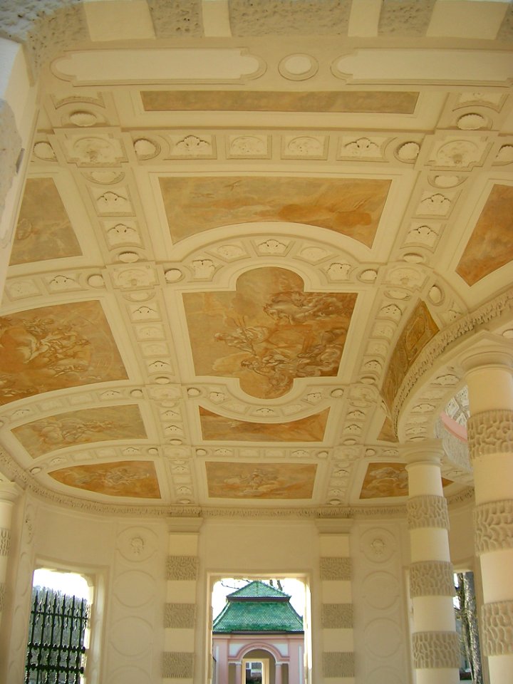 Hofgarten Eichstätt -Fresko Pavillon Mitte (1)