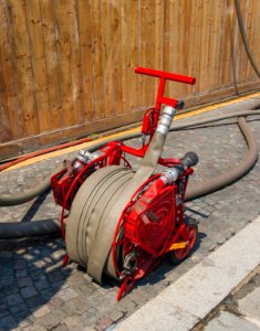 Incendie hôtel Lambert dévidoir tuyaux pompiers
