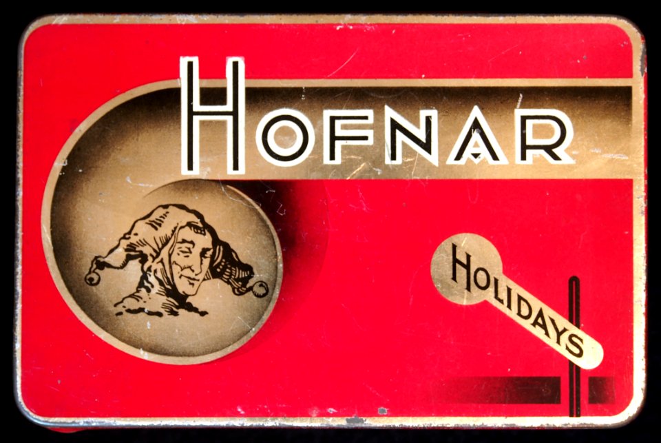 Hofnar Holidays sigarenblikje rood