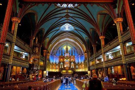 Interior - Notre-Dame de Montréal Basilica - Montreal, Canada - DSC08508