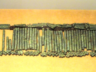 Iron age fabric and ornament - National Museum of Finland - DSC04189