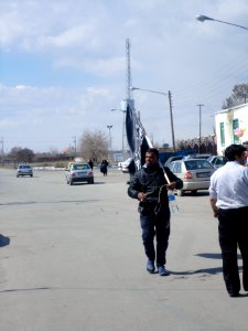 Iraqi pedestrian pilgrimes - Fazl Cemetery - Nishapur 3