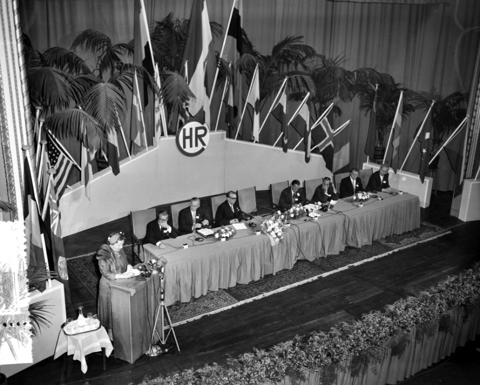 Internationaal Congres Menselijke Verhoudingen . De Koningin spreekt, Bestanddeelnr 907-9826