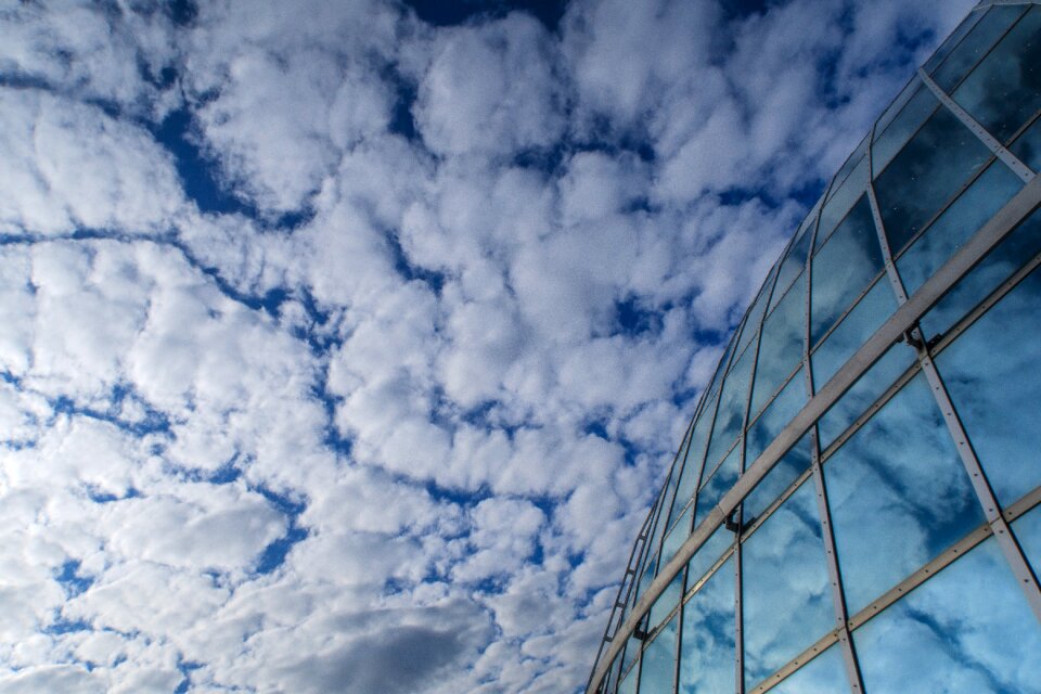 Summer clouds blue sky