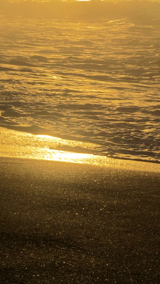 Sunrise atlantic ocean sand