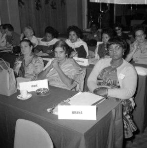 Internationaal Congres van Sociaal Democratische Vrouwen in Minervapaviljoen te , Bestanddeelnr 915-5011