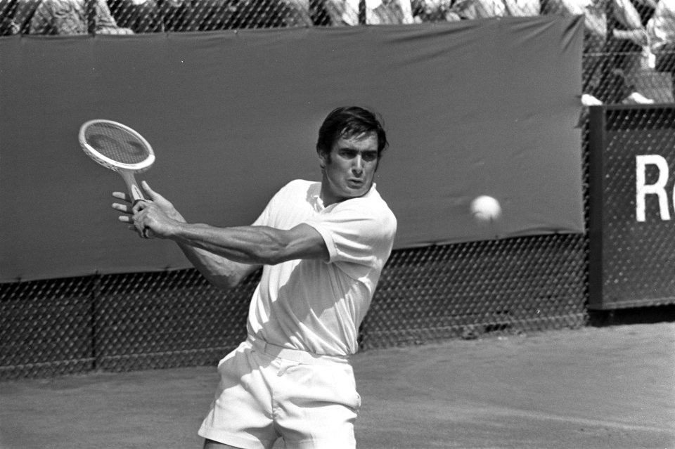 Internationale tennistoernooi in Hilversum ( 't Melkhuisje), Roger Taylor (Engel, Bestanddeelnr 923-7151