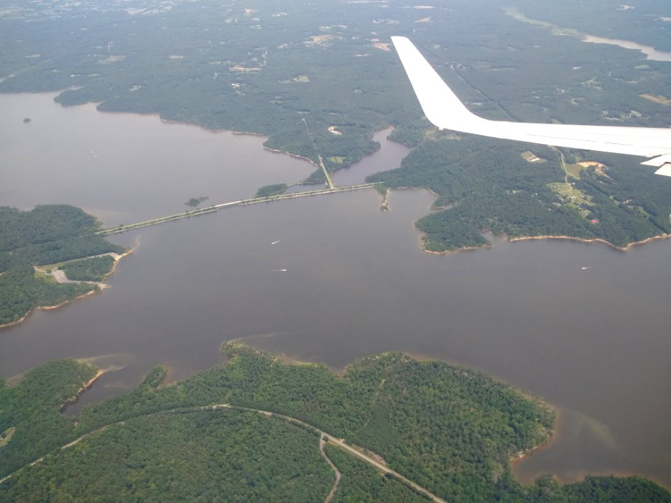 Jordan Lake aerial view 2