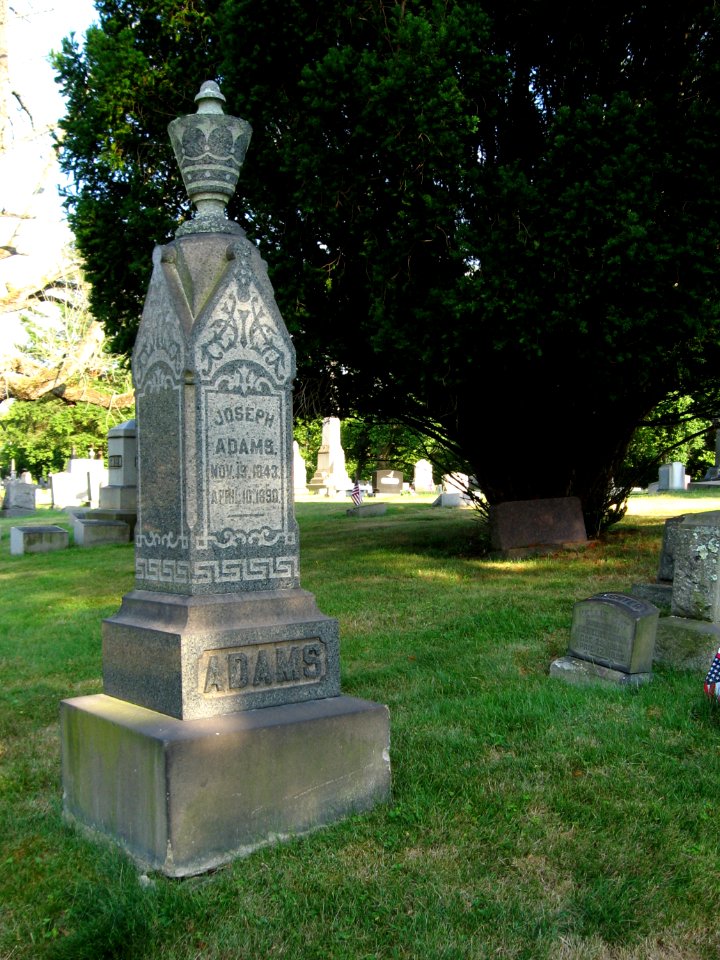 Joseph Adams monument, Chartiers Cemetery, 2020-07-25