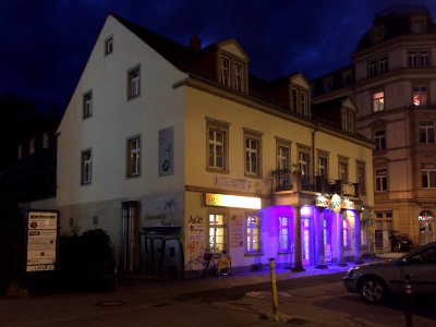 Königsbrücker Straße 25, Dresden (abends)