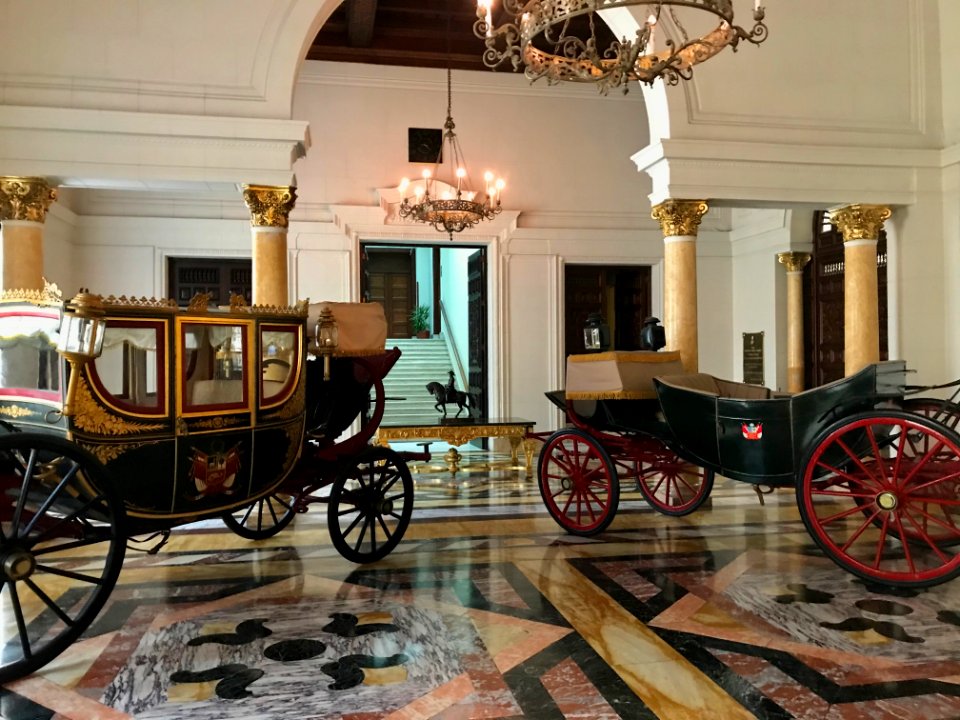 Jorge Basadre Room carriages - Government Palace of Peru