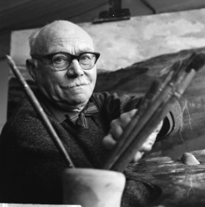 Jos Rovers bekend portret-, stilleven-, landschap- en figuurschilder as 15 dec, Bestanddeelnr 915-8266