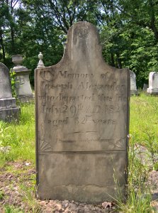 Joseph Alexander Tombstone, Bethany Cemetery, 2015-06-11, 01