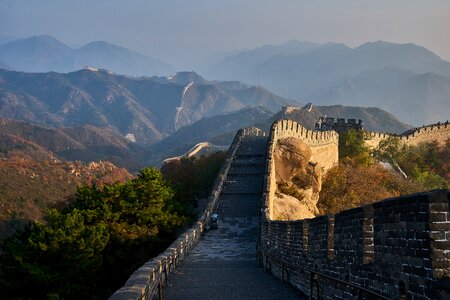 Panoramic china great wall photo