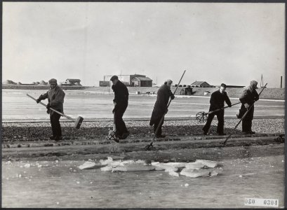 Ijs, winters, watervoorziening, drinkwater, Bestanddeelnr 060-0304