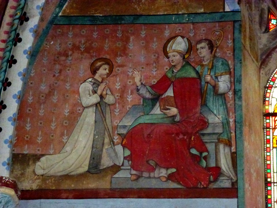 Jandun (Ardennes) église Notre-Dame, fresque 01