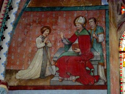 Jandun (Ardennes) église Notre-Dame, fresque 01
