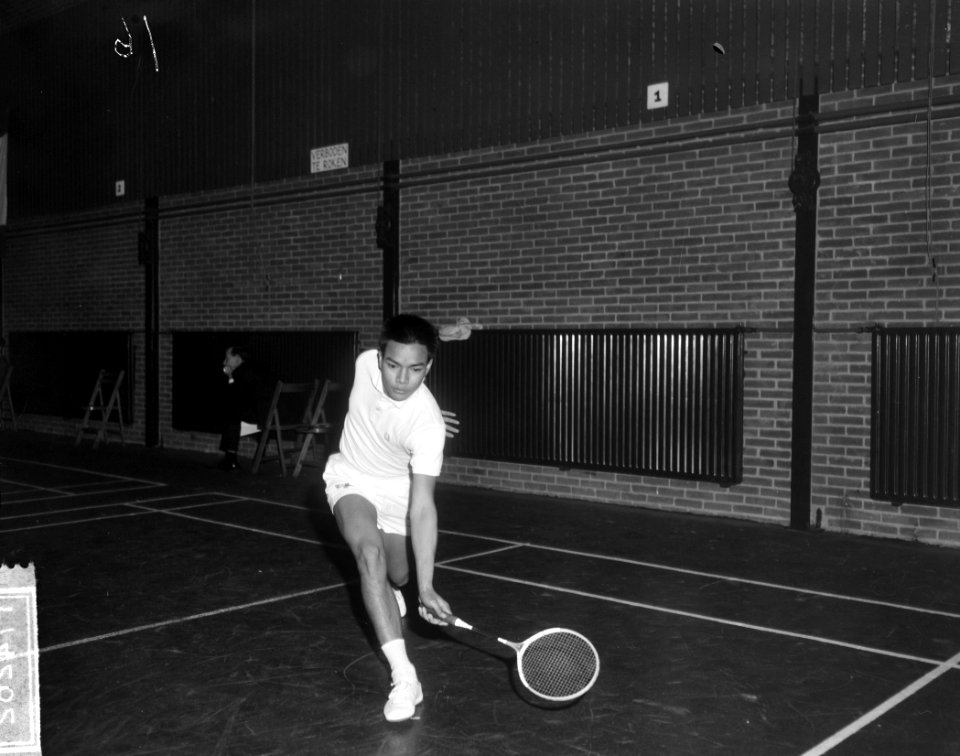 Internationale badmintonkampioenschappen te Haarlem, Herman Leidelmeyer (Nederla, Bestanddeelnr 917-4262