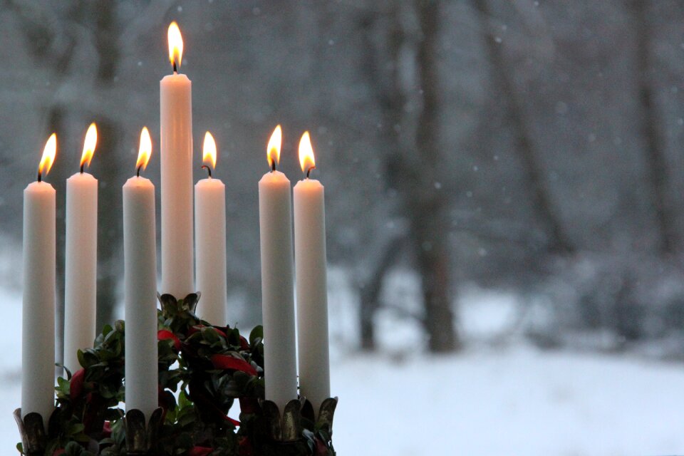 Snow christmas lucia