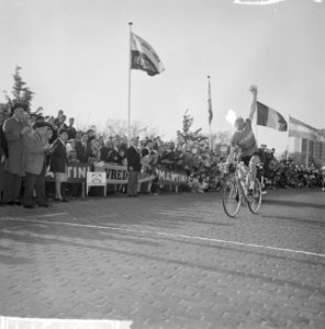 Jaap Oudkerk winnaar 1e etappe Olympia Tour Amsterdam-Schiedam, Bestanddeelnr 915-1911