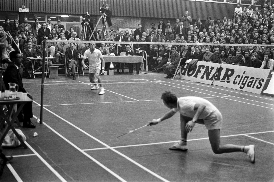 Internationale badmintonwedstrijden in Duinwijckhal Haarlem Spelmoment, Bestanddeelnr 923-2557