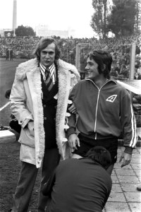 Jan van Beveren (links) en Kees Rijvers, Bestanddeelnr 926-7885