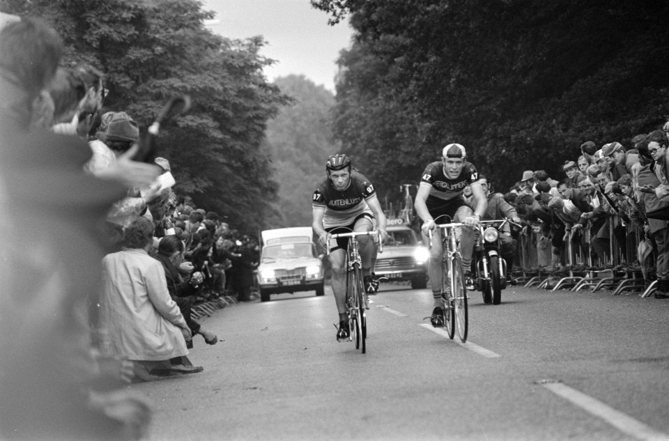 Jan Spetgens (l) en Wim Kelleners tijdens de wedstrijd, Bestanddeelnr 924-6641