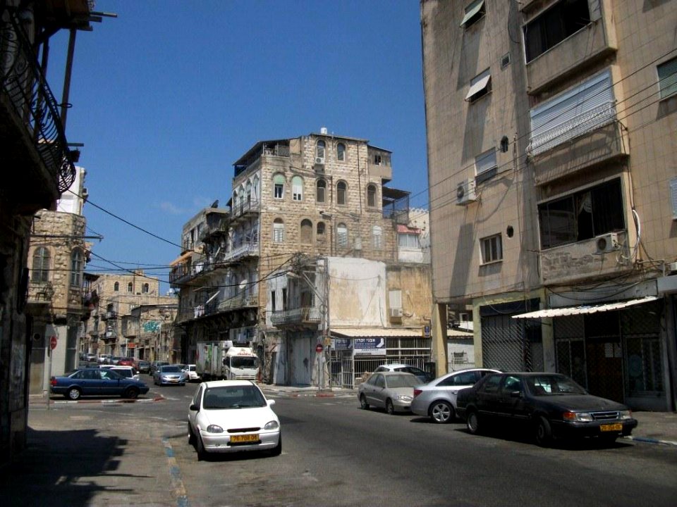 Haifa, typical street at Down Town