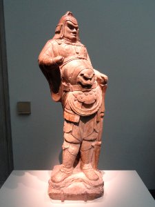 Guardian, Tang dynasty, 618-907 AD, limestone with traces of pigment - Freer Gallery of Art - DSC05655