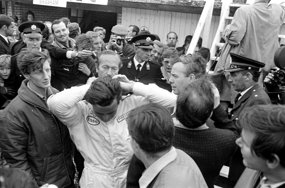 Grand Prix te Zandvoort, Jim Clark na de race, Bestanddeelnr 920-3793