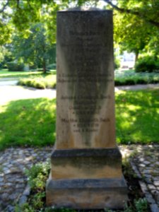 Grabstein der Familie Bach auf dem Alten Friedhof in Arnstadt 3