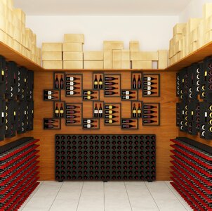 Bottles wine store