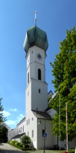 Gröbenzell, Johann-Baptist-Kirche von Osten, 5